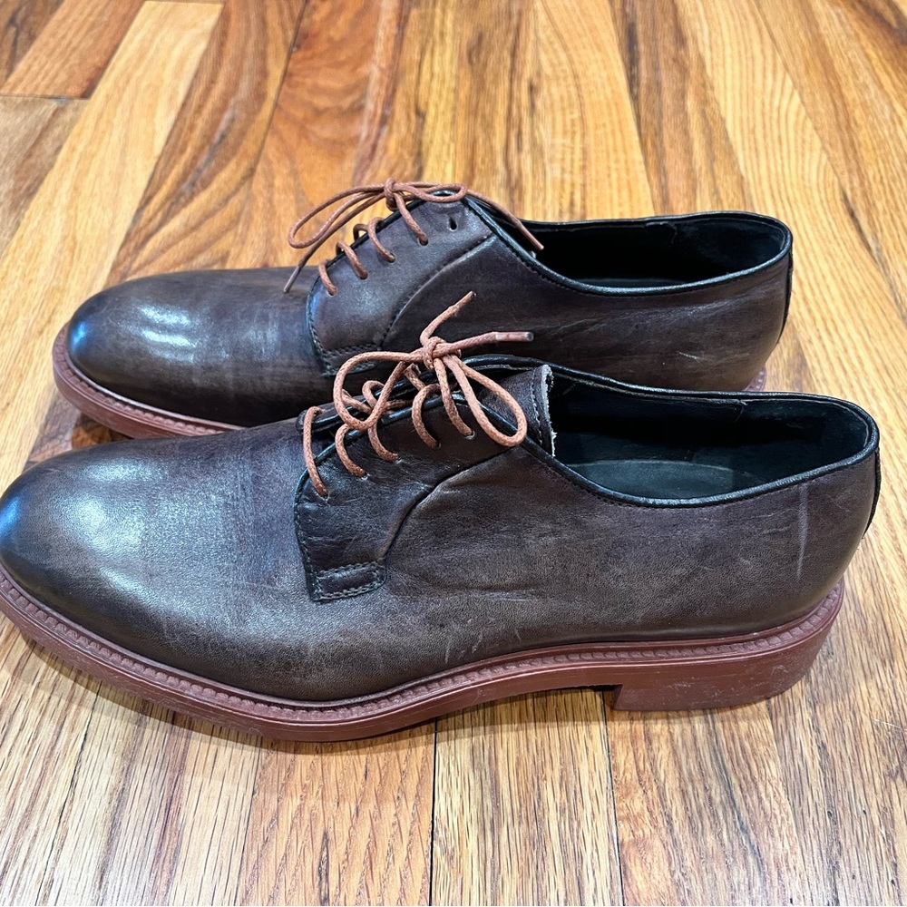 Men's Adams Derrick,To Boot New York Brown Leather Casual Shoes 8.5.Made Italy